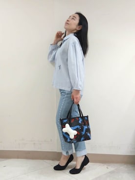 「STUDIO PICONE（スタジオピッコーネ）のアイテム」を使った、BIKI JAPAN スタッフコーデさん（レディース・153cm）の夏コーディネート