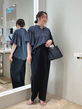 「NOLLEY’S（ノーリーズ）のアイテム」を使った、nol futamiさん（レディース・157cm）の夏コーディネート