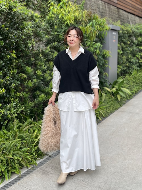 セール】ウォッシャブルヘアリーVネックベスト（ベスト）｜NOLLEY'S