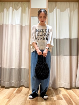 「Samansa Mos2（サマンサ モスモス）のアイテム（その他）」を使った、𝘫𝘶𝘯𝘢🐾さん（レディース・156cm）の夏コーディネート