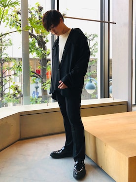 「koe（コエ）のアイテム（ブルゾン）」を使った、shunjeniさん（メンズ・170cm）の冬コーディネート