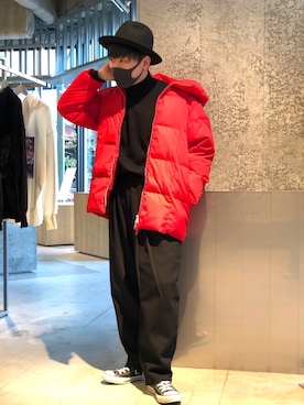 「koe（コエ）のアイテム（ジャケット/アウター）」を使った、shunjeniさん（メンズ・170cm）の冬コーディネート