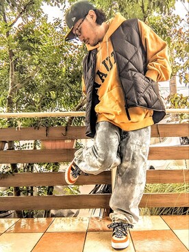 スニーカー グリーン系 を使ったメンズ人気ファッションコーディネート Wear