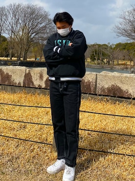 「春服みてみて」｜「アイテム（スカジャン）」を使った、RIKUさん（メンズ・165cm）の春コーディネート