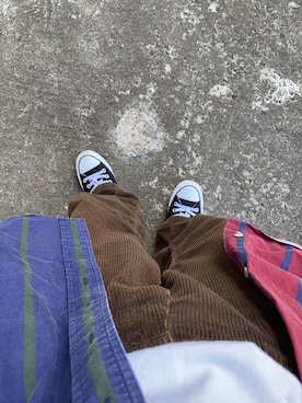 「CONVERSE（コンバース）のアイテム」を使った、kazudonさん（骨格ウェーブ・レディース・153cm）の夏コーディネート