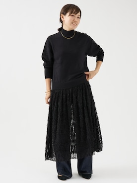 「DESIGNWORKS（デザインワークス）のアイテム」を使った、maimai DWLさん（レディース・158cm）の秋コーディネート