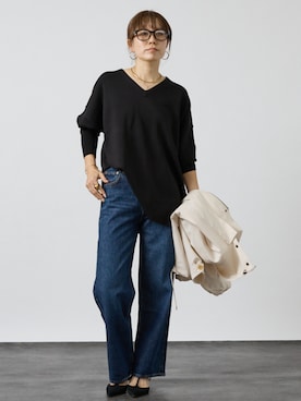 「DESIGNWORKS（デザインワークス）のアイテム」を使った、maimai DWLさん（レディース・158cm）の秋コーディネート