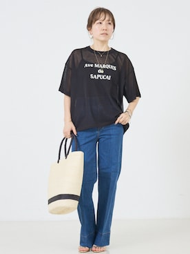 「DESIGNWORKS（デザインワークス）のアイテム」を使った、maimai DWLさん（レディース・158cm）の夏コーディネート