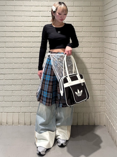 プリーツ チェック スカート / アディダスオリジナルス adidas