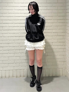 「アイテム（ジャージ）」を使った、itsukiさん（レディース・156cm）の夏コーディネート