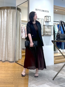 「40代ファッション」｜「アイテム（ジャケット/アウター）」を使った、rd_c.e.koさん（レディース・170cm）の夏コーディネート