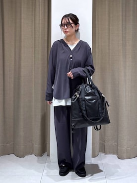 「アイテム（その他小物）」を使った、こまっちゃんさん（レディース・155cm）の秋コーディネート