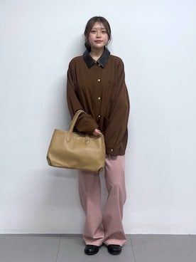 「UNIVERSAL OVERALL（ユニバーサルオーバーオール）のアイテム」を使った、こまっちゃんさん（レディース・155cm）の冬コーディネート