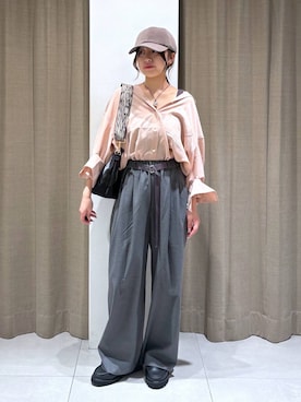 「アイテム（その他小物）」を使った、こまっちゃんさん（レディース・155cm）の秋コーディネート