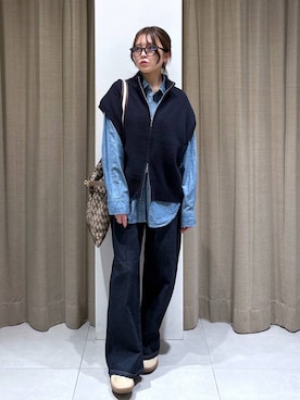 「アイテム（その他小物）」を使った、こまっちゃんさん（レディース・155cm）の秋コーディネート