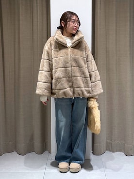 「アイテム（その他小物）」を使った、こまっちゃんさん（レディース・155cm）の秋コーディネート