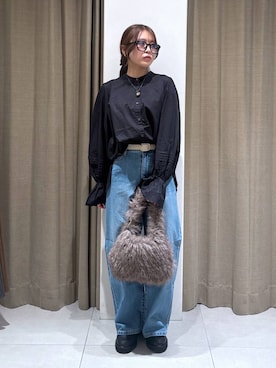 「アイテム（その他小物）」を使った、こまっちゃんさん（レディース・155cm）の秋コーディネート