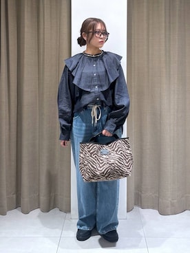 「アイテム（その他小物）」を使った、こまっちゃんさん（レディース・155cm）の秋コーディネート
