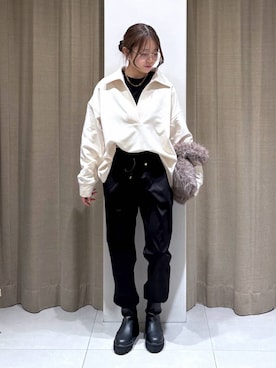 「BARNYARDSTORM」｜こまっちゃんさん（レディース・155cm）の冬コーディネート