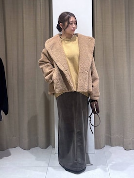 「アイテム（チョーカー）」を使った、こまっちゃんさん（レディース・155cm）の秋コーディネート