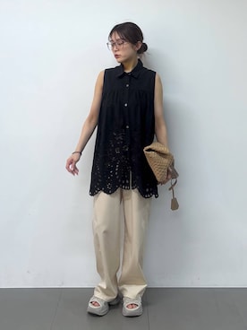「BARNYARDSTORM（バンヤードストーム）のアイテム」を使った、こまっちゃんさん（レディース・155cm）の春コーディネート