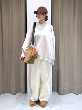 「アイテム（キーホルダー）」を使った、こまっちゃんさん（レディース・155cm）の冬コーディネート