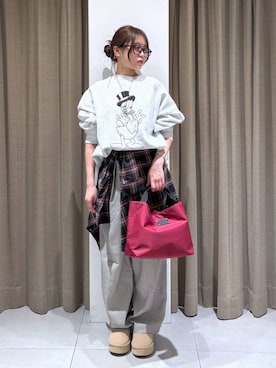 「アイテム（その他小物）」を使った、こまっちゃんさん（レディース・155cm）の秋コーディネート