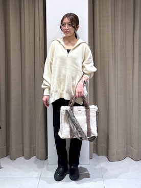 「アイテム（その他小物）」を使った、こまっちゃんさん（レディース・155cm）の秋コーディネート