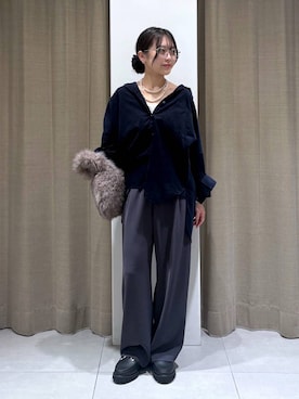 「アイテム（その他小物）」を使った、こまっちゃんさん（レディース・155cm）の秋コーディネート