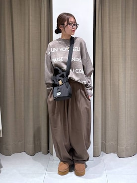 「BARNYARDSTORM（バンヤードストーム）のアイテム（ネックレス）」を使った、こまっちゃんさん（レディース・155cm）の秋コーディネート