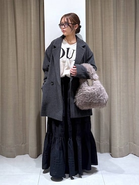 「アイテム（その他小物）」を使った、こまっちゃんさん（レディース・155cm）の秋コーディネート