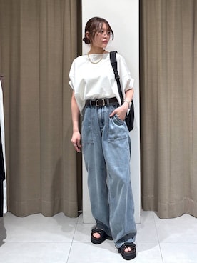 「Drifter（ドリフター）のアイテム」を使った、こまっちゃんさん（レディース・155cm）の春コーディネート