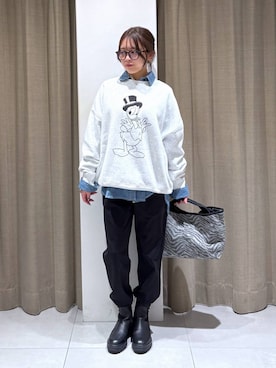 「アイテム（その他小物）」を使った、こまっちゃんさん（レディース・155cm）の秋コーディネート