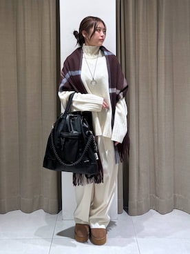 「アイテム（その他小物）」を使った、こまっちゃんさん（レディース・155cm）の秋コーディネート