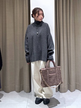 「アイテム（その他小物）」を使った、こまっちゃんさん（レディース・155cm）の秋コーディネート