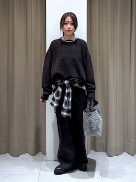 「アイテム（チョーカー）」を使った、こまっちゃんさん（レディース・155cm）の冬コーディネート