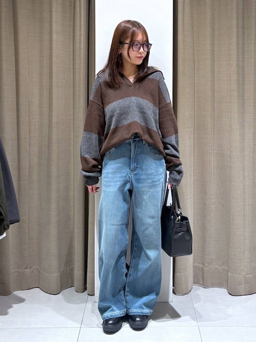 ほぼ新品♪裏起毛ワイドデニム【2024年AW】♪バンヤードストーム BARNYARDSTORM / 裏起毛ワイドデニムパンツ【WEB限定サイズL