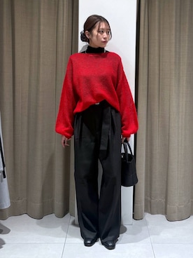 「アイテム（チョーカー）」を使った、こまっちゃんさん（レディース・155cm）の冬コーディネート