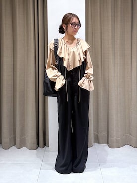 「アイテム（その他小物）」を使った、こまっちゃんさん（レディース・155cm）の秋コーディネート