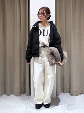 「アイテム（その他小物）」を使った、こまっちゃんさん（レディース・155cm）の秋コーディネート