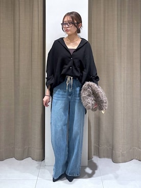 「アイテム（その他トップス）」を使った、こまっちゃんさん（レディース・155cm）の秋コーディネート