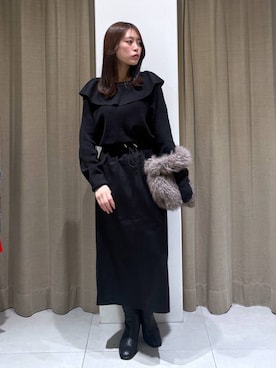 「BARNYARDSTORM」｜こまっちゃんさん（レディース・155cm）の冬コーディネート