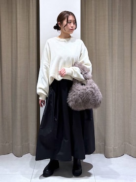 「BARNYARDSTORM（バンヤードストーム）のアイテム（ネックレス）」を使った、こまっちゃんさん（レディース・155cm）の秋コーディネート