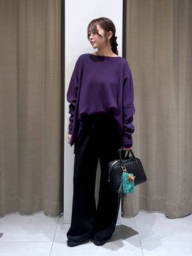 「アイテム（キーホルダー、グリーン系）」を使った、こまっちゃんさん（レディース・155cm）の秋コーディネート