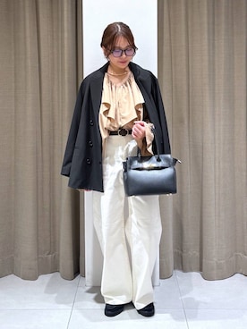 「アイテム（その他小物）」を使った、こまっちゃんさん（レディース・155cm）の秋コーディネート