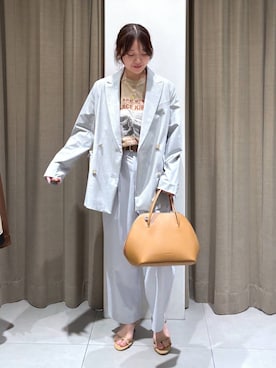 「ADD CULUMN（アドカラム）のアイテム」を使った、こまっちゃんさん（レディース・155cm）の春コーディネート