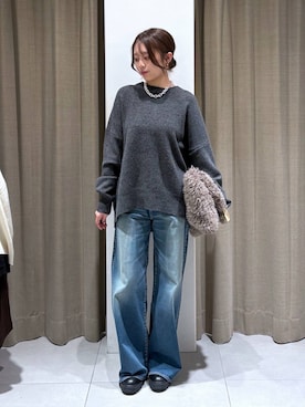 「BARNYARDSTORM（バンヤードストーム）のアイテム（ネックレス）」を使った、こまっちゃんさん（レディース・155cm）の秋コーディネート