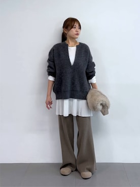 「BARNYARDSTORM（バンヤードストーム）のアイテム（アクセサリー）」を使った、こまっちゃんさん（レディース・155cm）の秋コーディネート