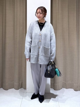 「アイテム（キーホルダー）」を使った、こまっちゃんさん（レディース・155cm）の秋コーディネート