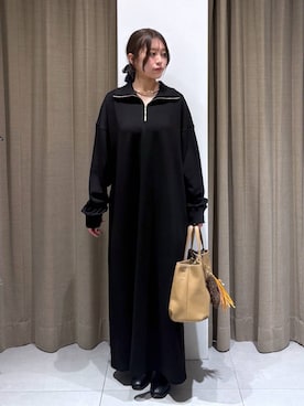 「アイテム（チョーカー）」を使った、こまっちゃんさん（レディース・155cm）の冬コーディネート